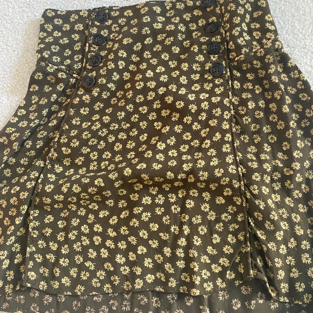 Madewell flower mini skirt